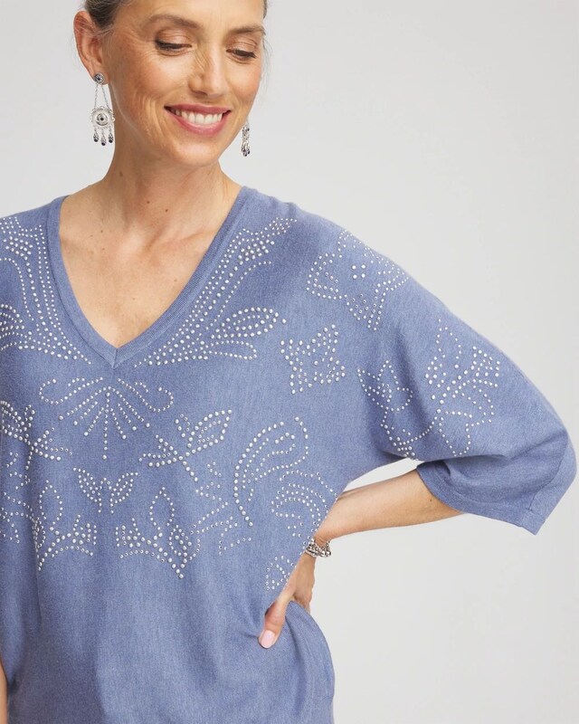 Dolman V-Neck Sweater - image 4